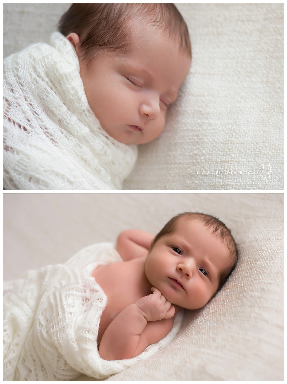 Simple and natural professional newborn photos in soft neutral tones | Fairfield | Granby | Farmington | Burlington | Top CT newborn photographer Kelli Dease | www.kellidease.com