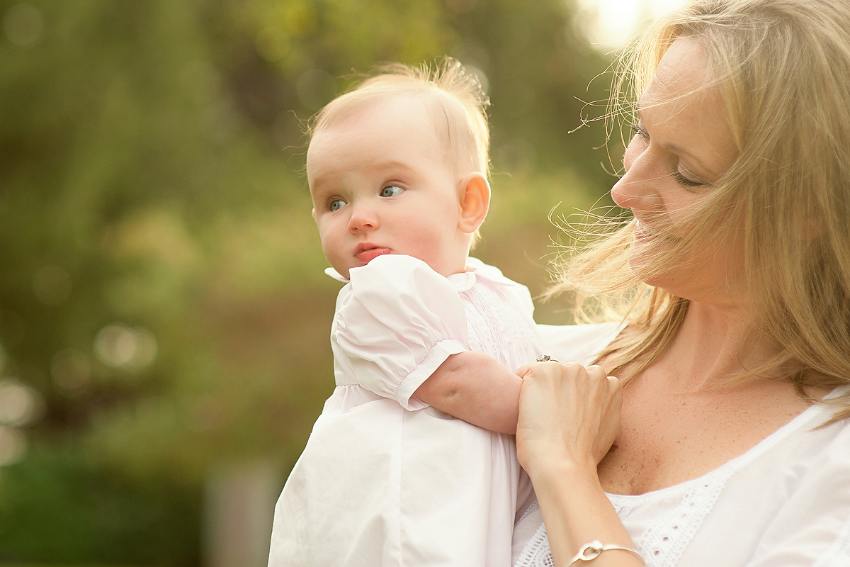 baby and mom on-location professional portrait session