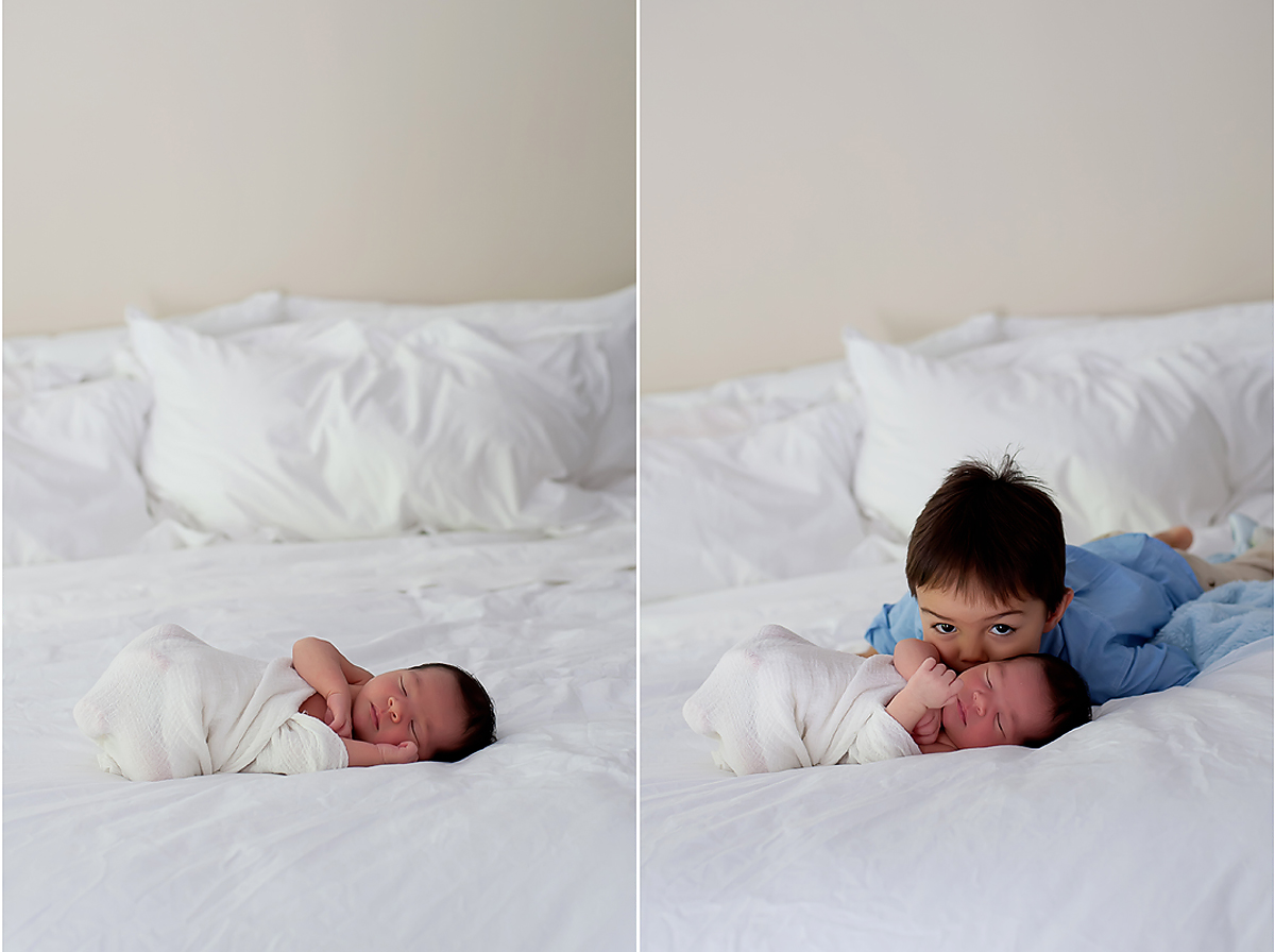 professional newborn and sibling portraits
