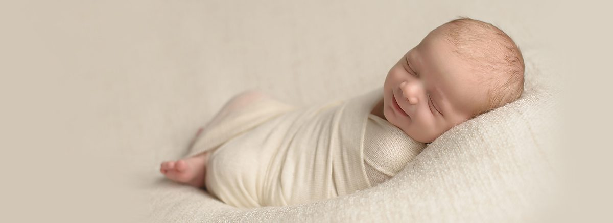 simple and natural photo of newborn baby boy