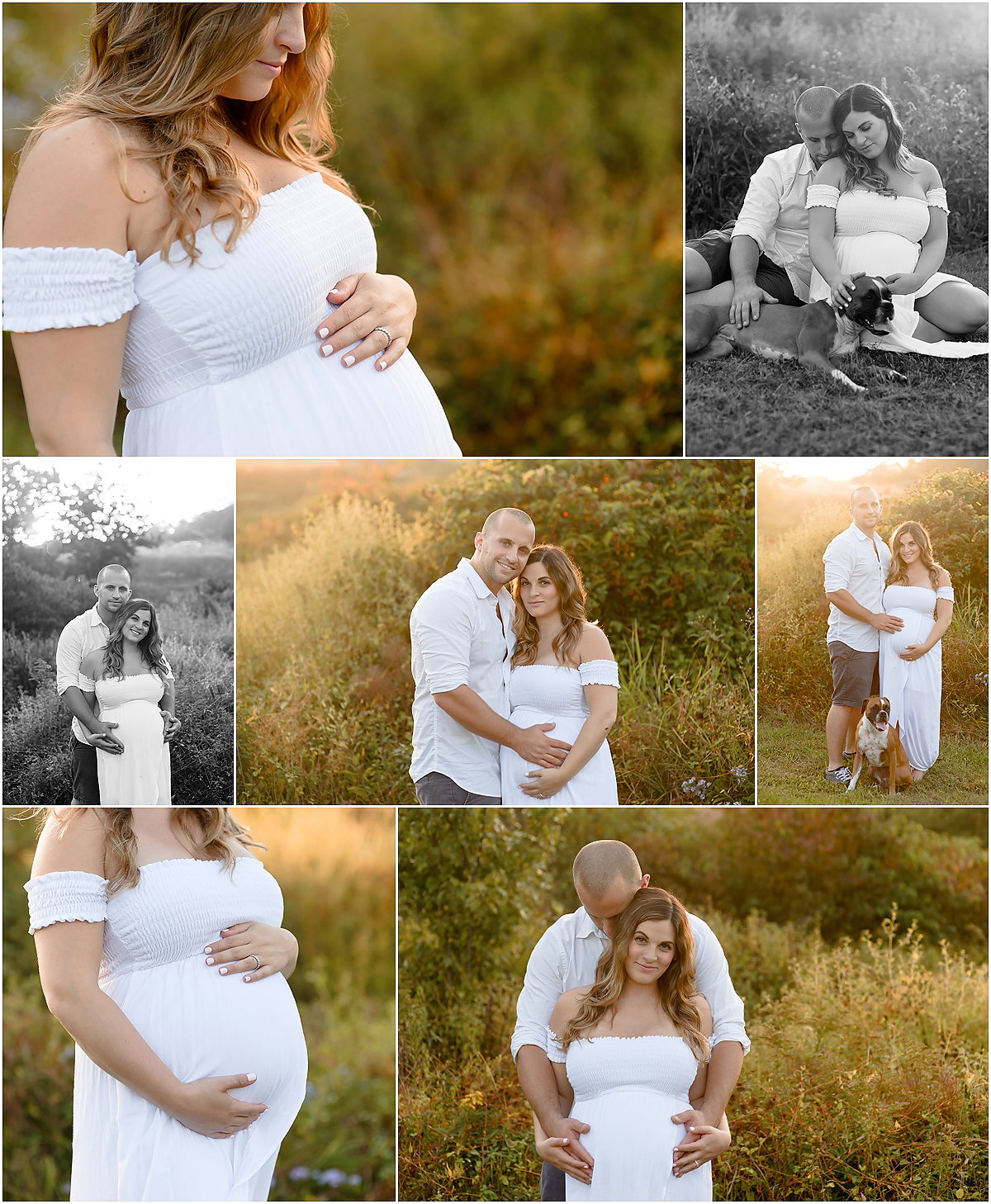 Outdoor Sunset Maternity Field Session in Connecticut | CT Maternity Photographer | Hartford County Family Photography | CT Photography | www.kellidease.com