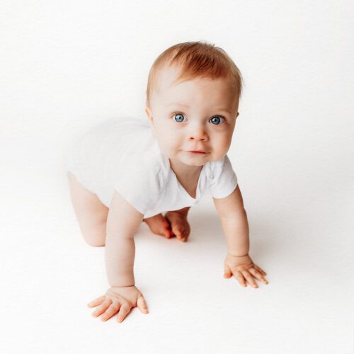 Indoor Studio Childrens Photo Shoot Connecticut | Simple, light and airy baby photography | Farmington, CT Newborn and Baby Photographers