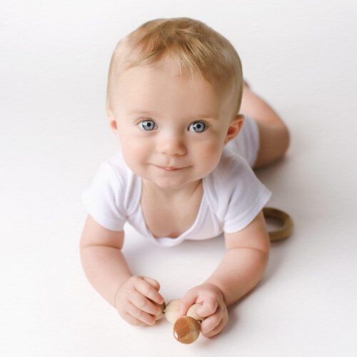 Indoor Studio Childrens Photo Shoot Connecticut | Simple, light and airy baby photography | Farmington, CT Newborn and Baby Photographers