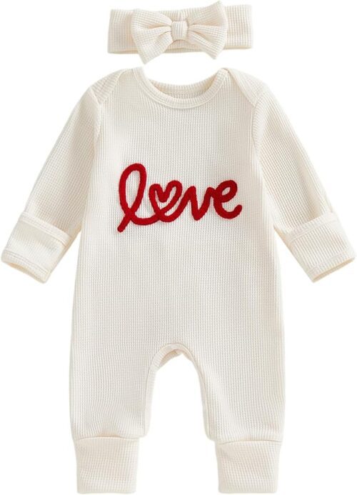 Newborn Baby Girl Valentines Outfit Cute