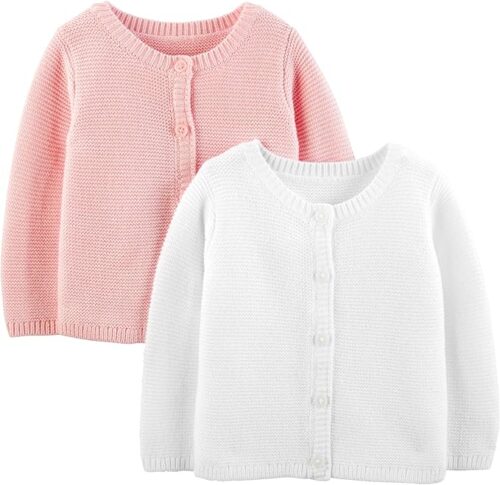 Simple Joys by Carter's Unisex-Baby 2-Pack Knit Cardigan Sweaters